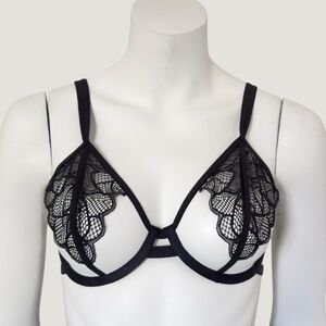 Bluebella Black Lace Triangle Bra